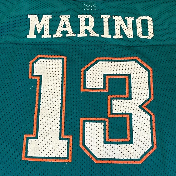 Vintage 80‘s NFL Miami Dolphins Dan Marino 13 Jersey Size L - Picture 2 of 7